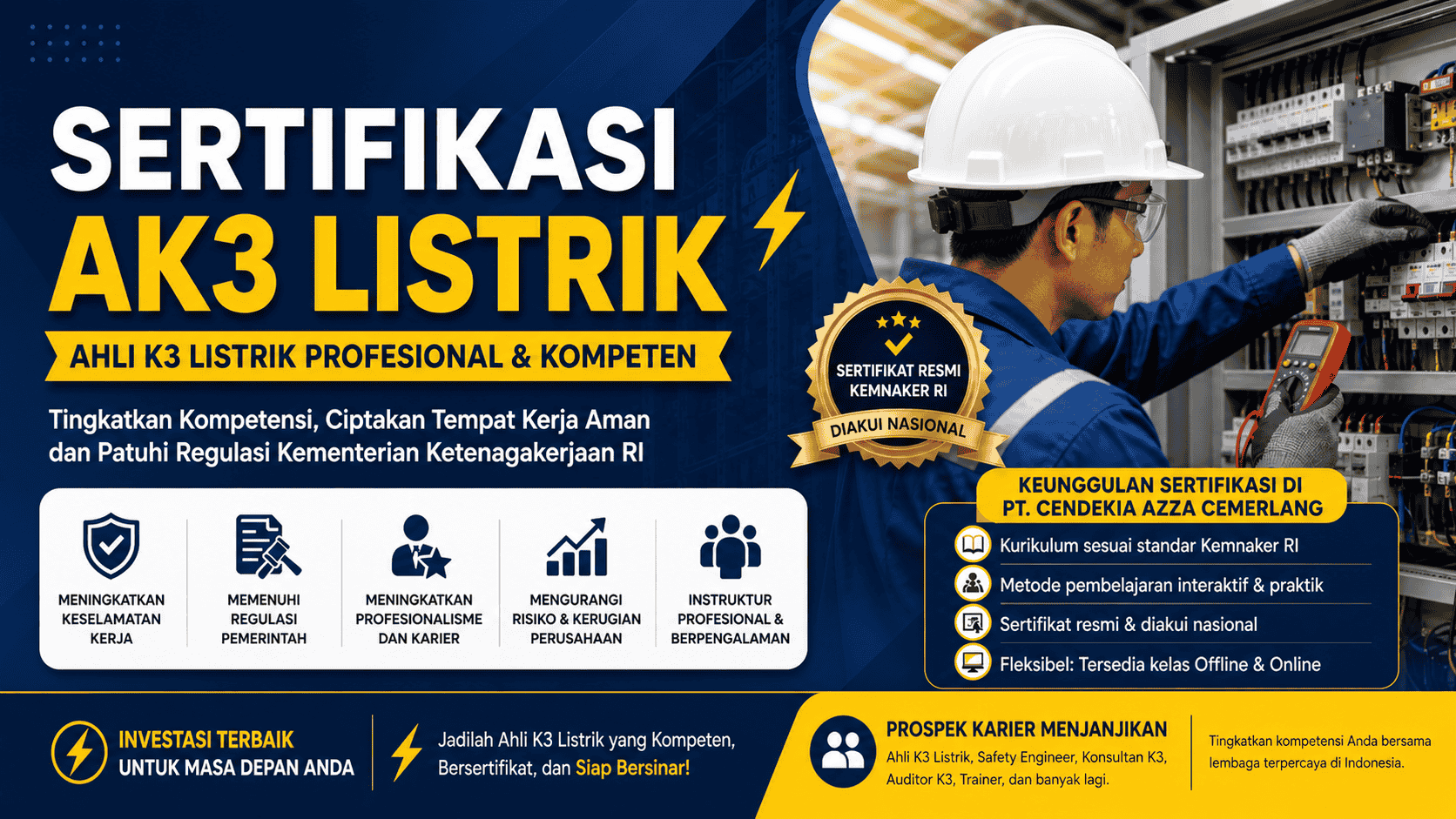 Lembaga Sertifikasi AK3 Listrik