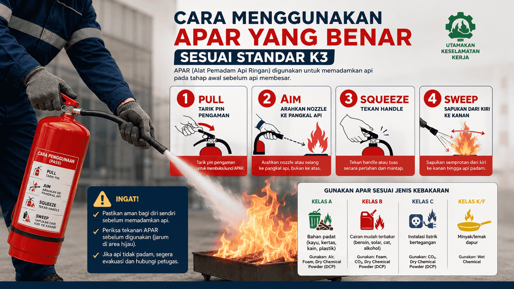 Cara Menggunakan APAR