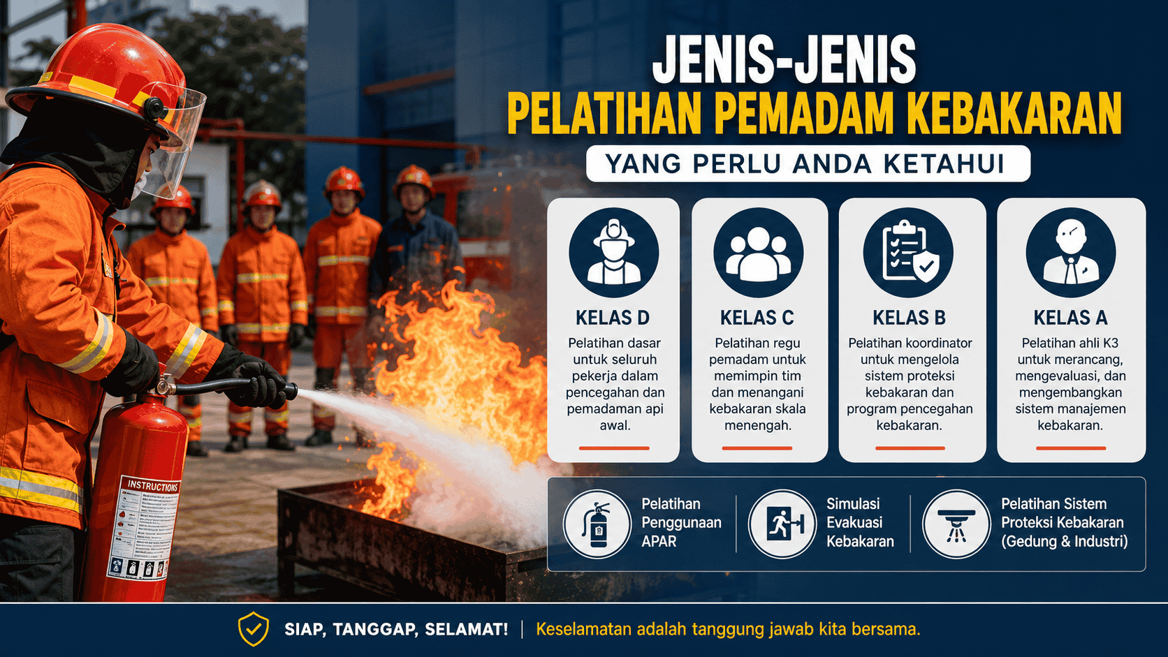 Jenis-Jenis Pelatihan Pemadam Kebakaran