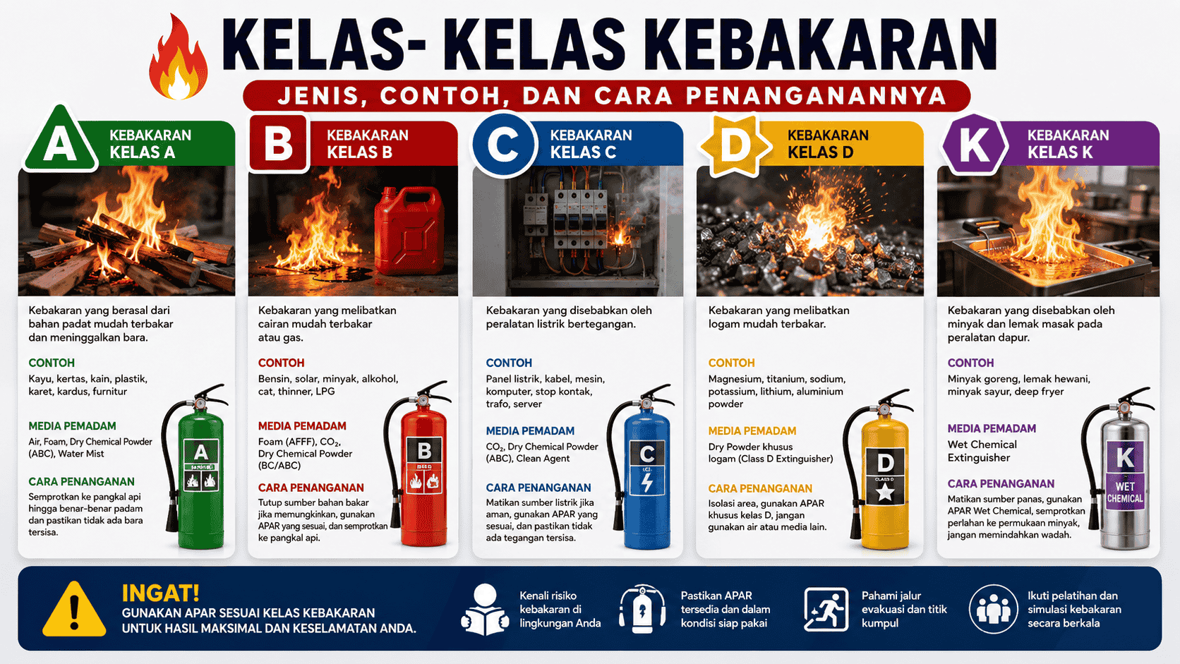Kelas-Kelas Kebakaran